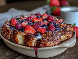 overnight french toast casserole - featured image