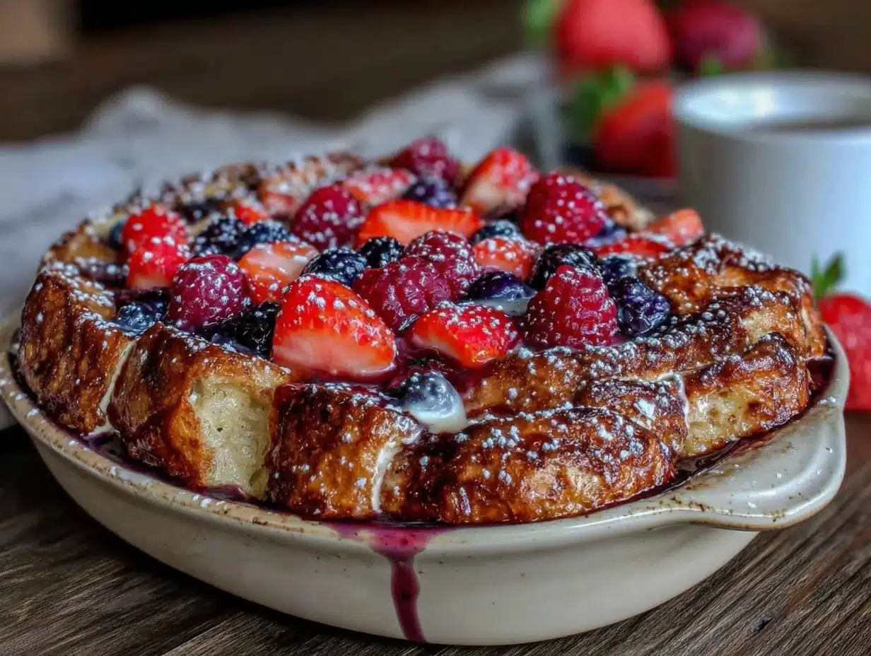 overnight french toast casserole - featured image