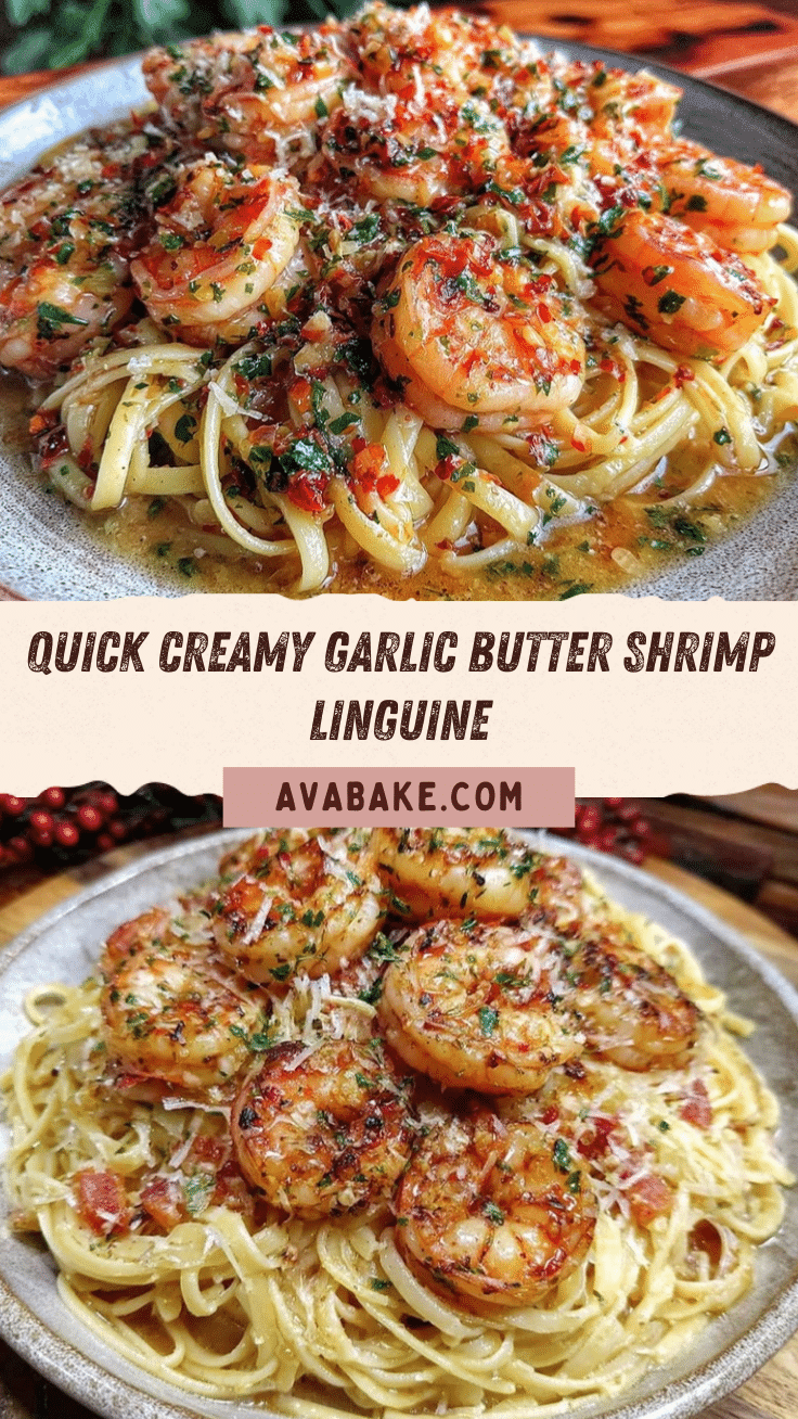 quick garlic butter shrimp linguine recipe