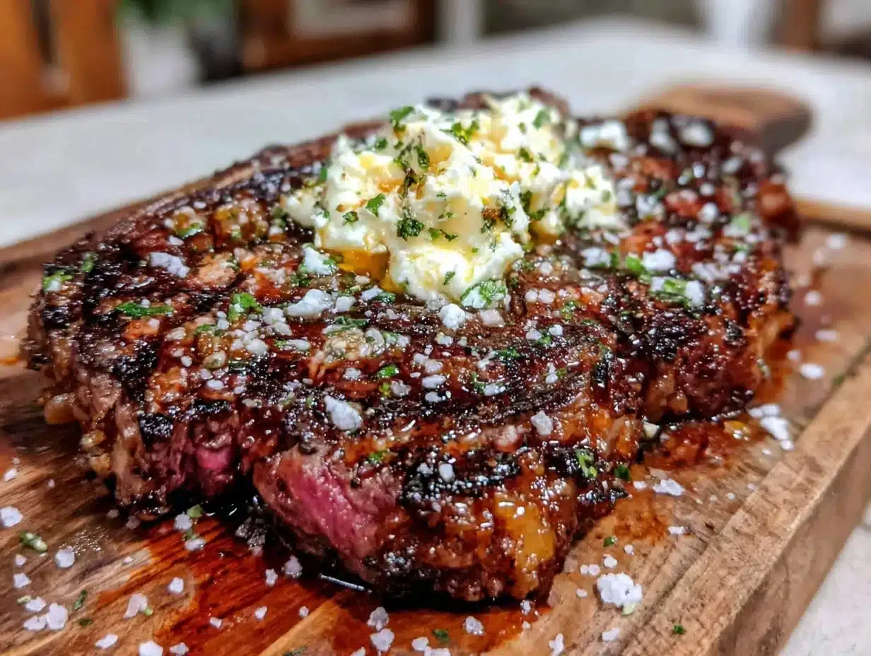 reverse sear ribeye steak - featured image