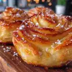 rose-shaped apple puff pastry tart - featured image