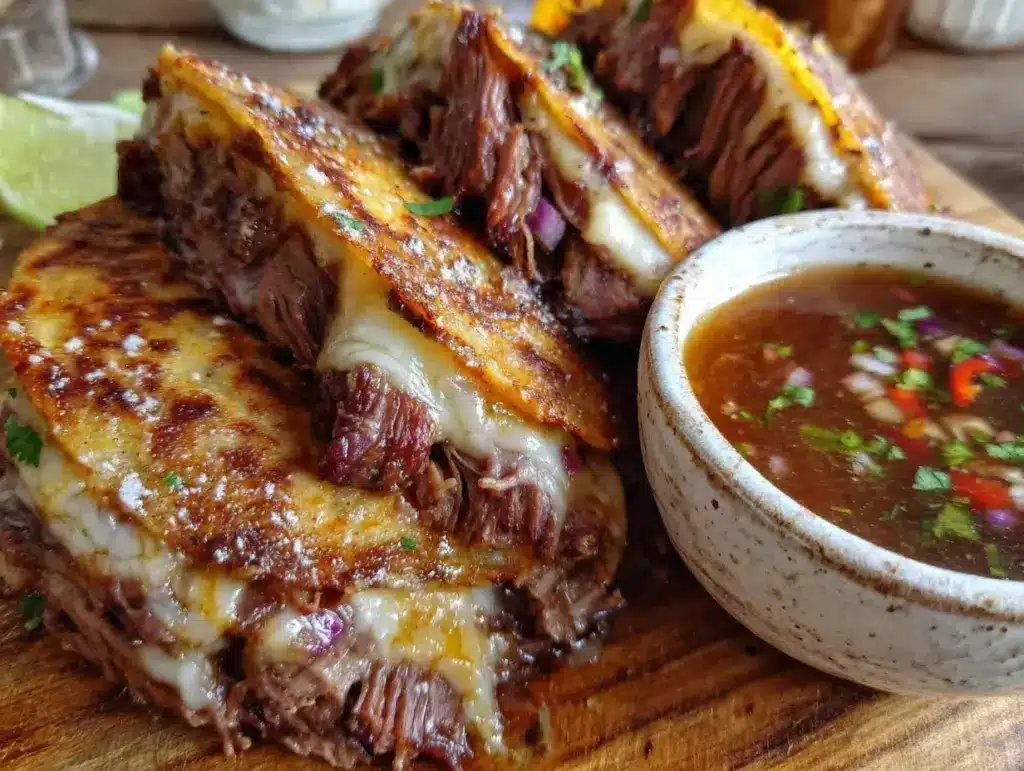 savory birria tacos - featured image