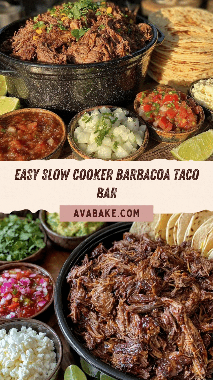 slow cooker barbacoa taco bar recipe recipe