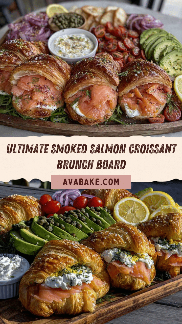 smoked salmon croissant brunch board recipe