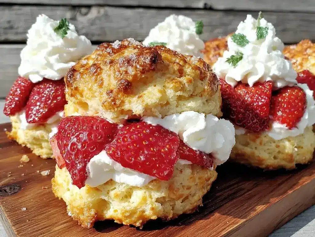 strawberry shortcake biscuits - featured image