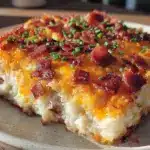 twice baked potato casserole - featured image