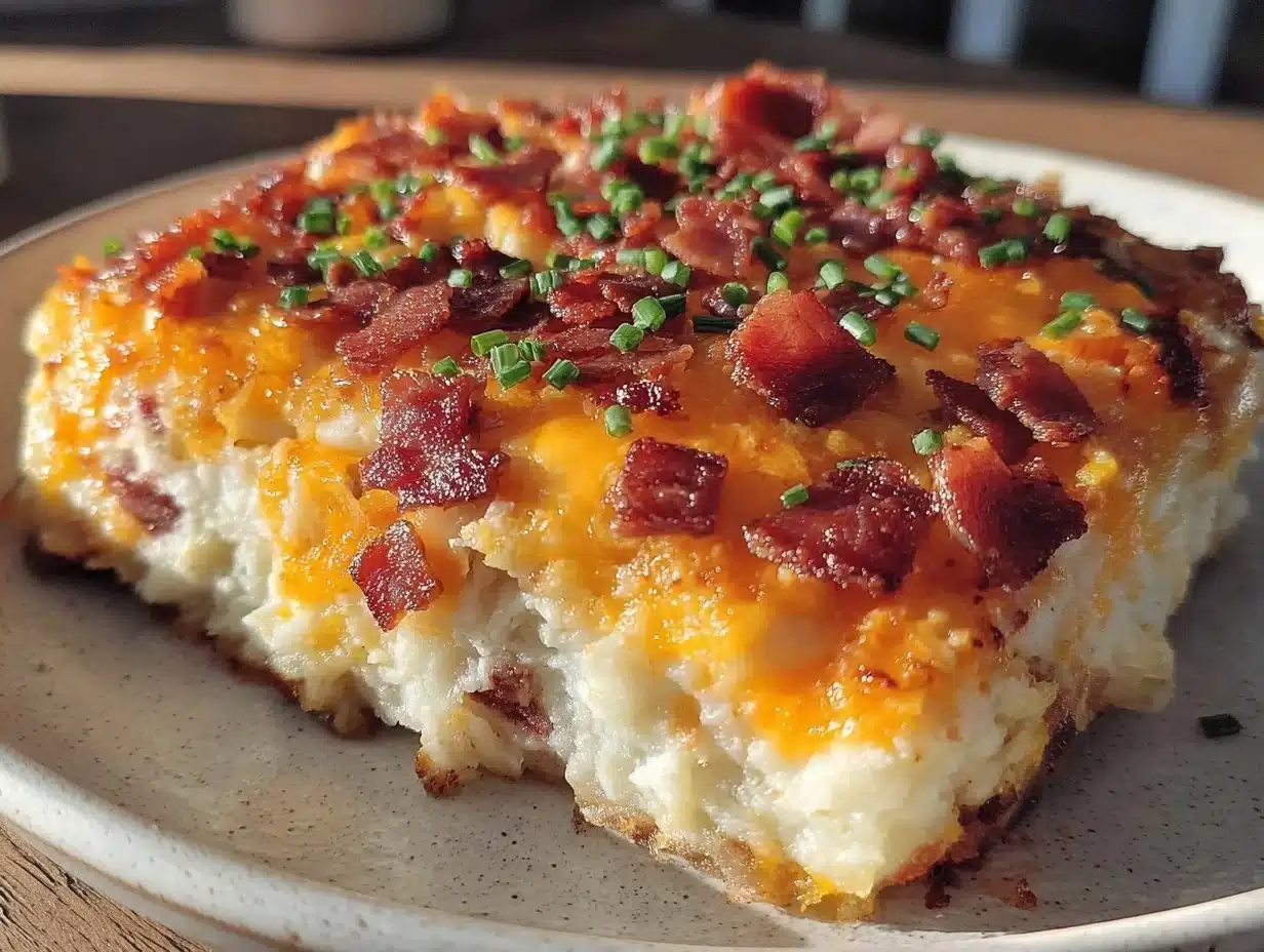 twice baked potato casserole - featured image