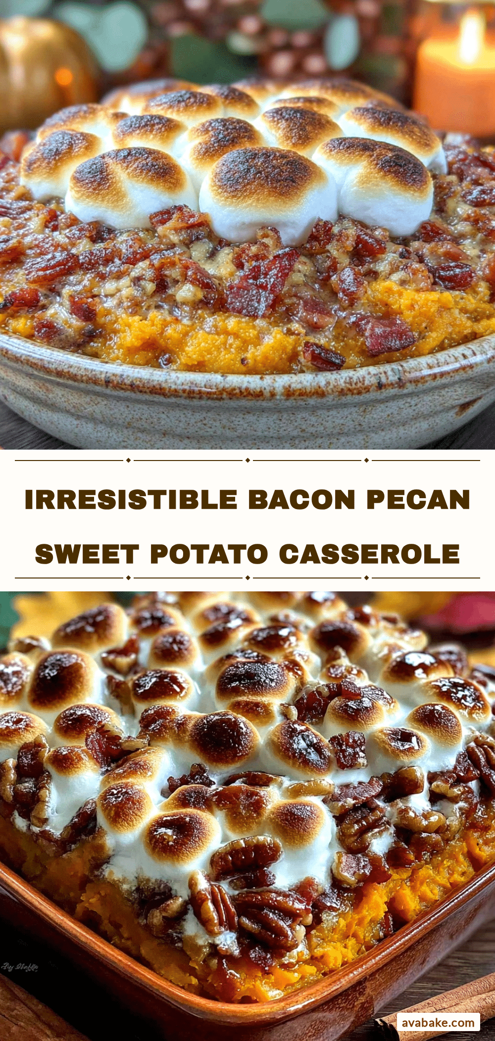bacon pecan sweet potato casserole recipe