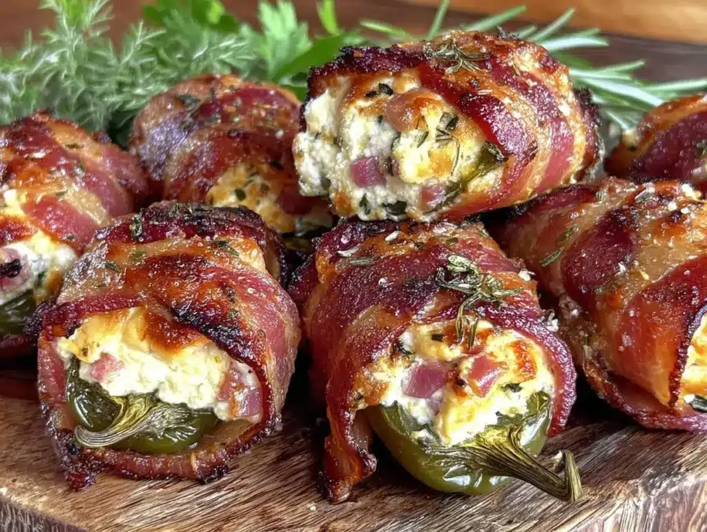 bacon-wrapped stuffed jalapeños - featured image