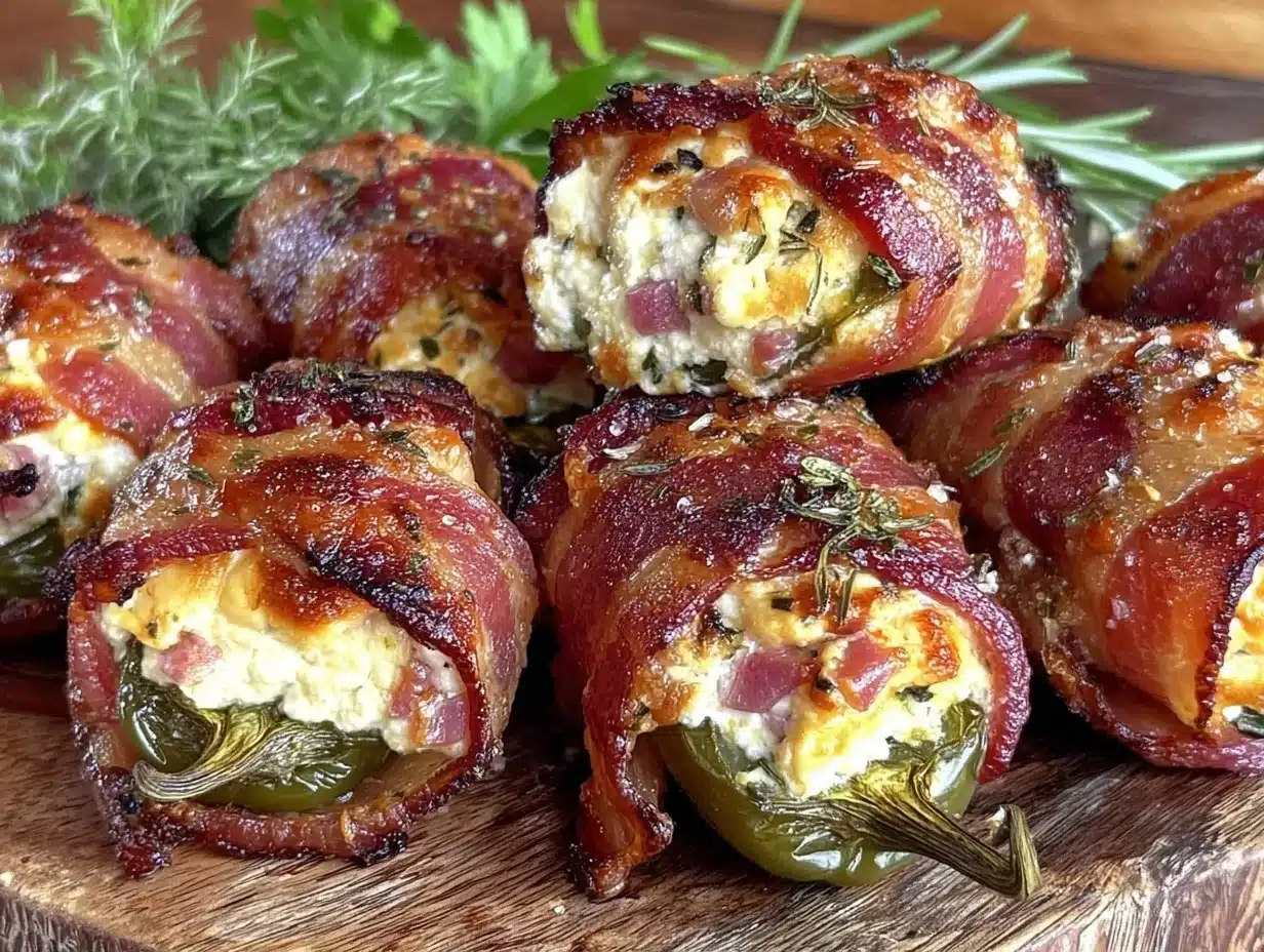 bacon-wrapped stuffed jalapeños - featured image