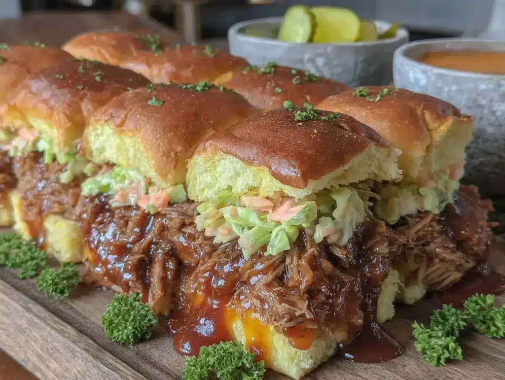 BBQ pulled pork sliders - featured image