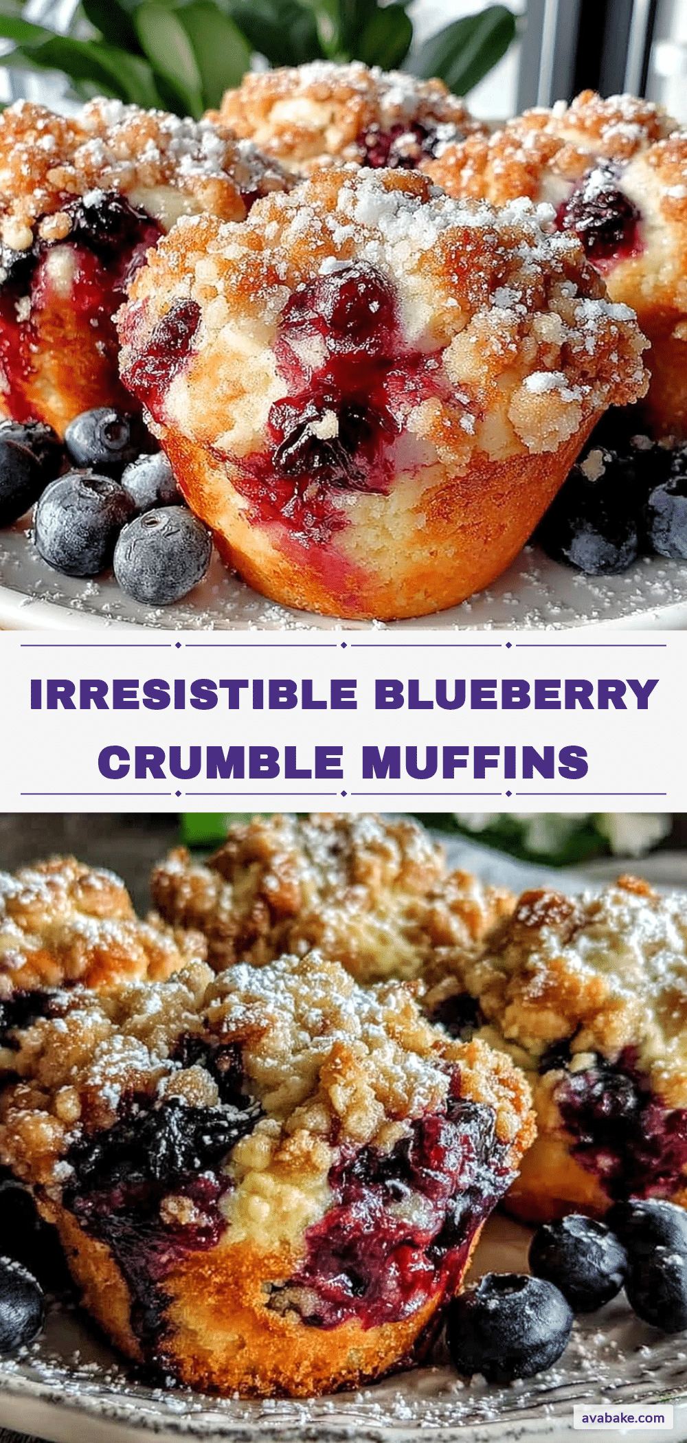blueberry crumble muffins recipe