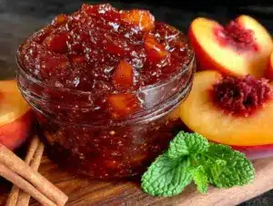 bourbon peach jam - featured image