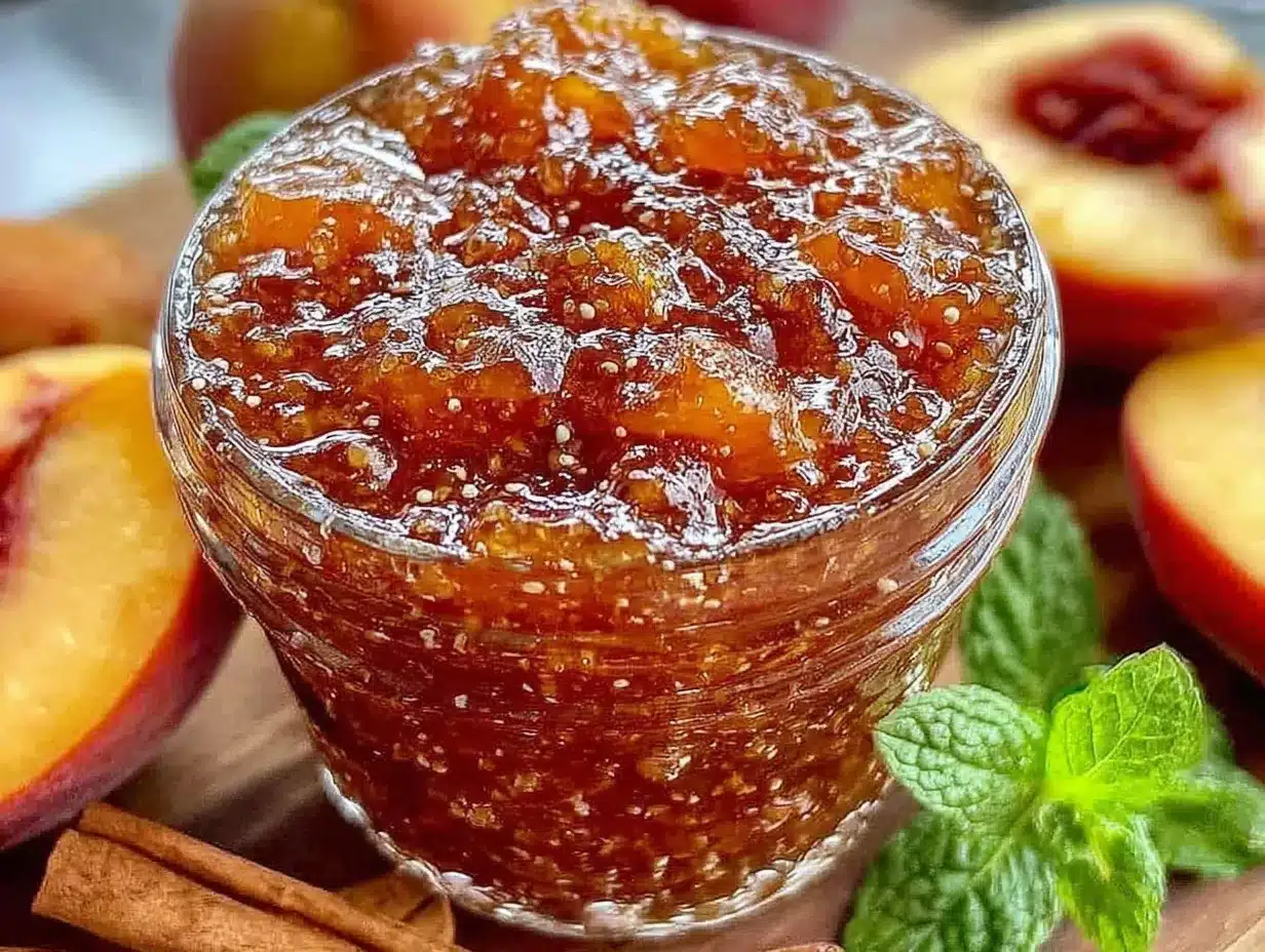 bourbon peach jam preparation steps