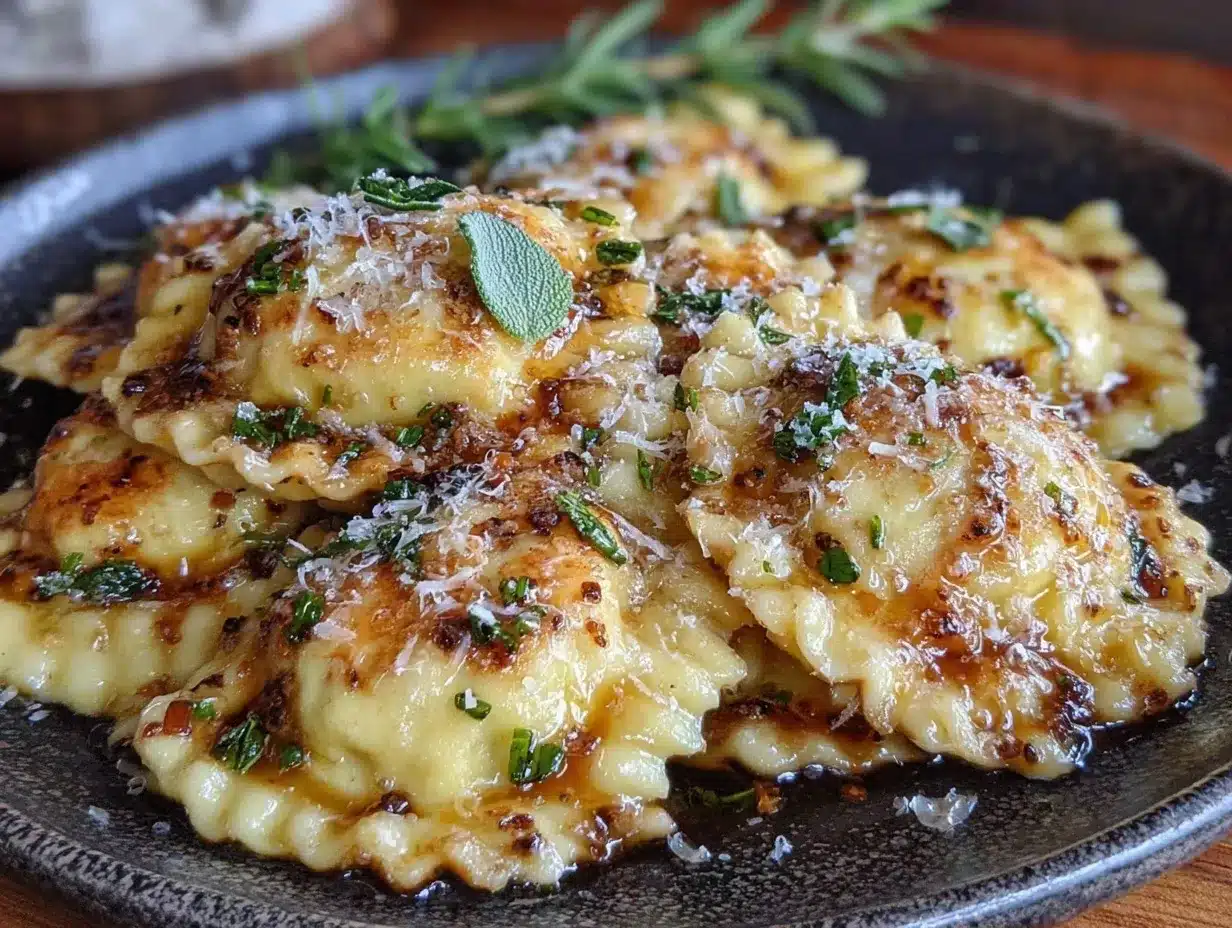 brown butter sage pumpkin ravioli preparation steps
