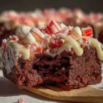 candy cane brownie bark - featured image