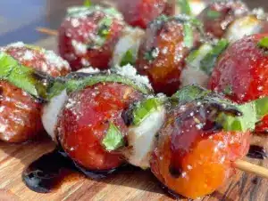 caprese skewers - featured image