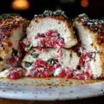 Caprese stuffed chicken breast - featured image