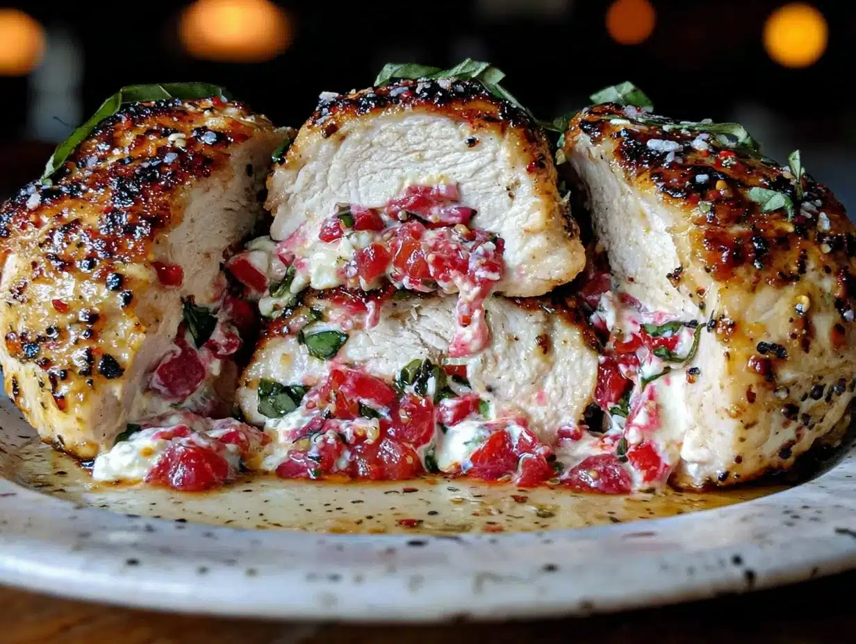 Caprese stuffed chicken breast - featured image