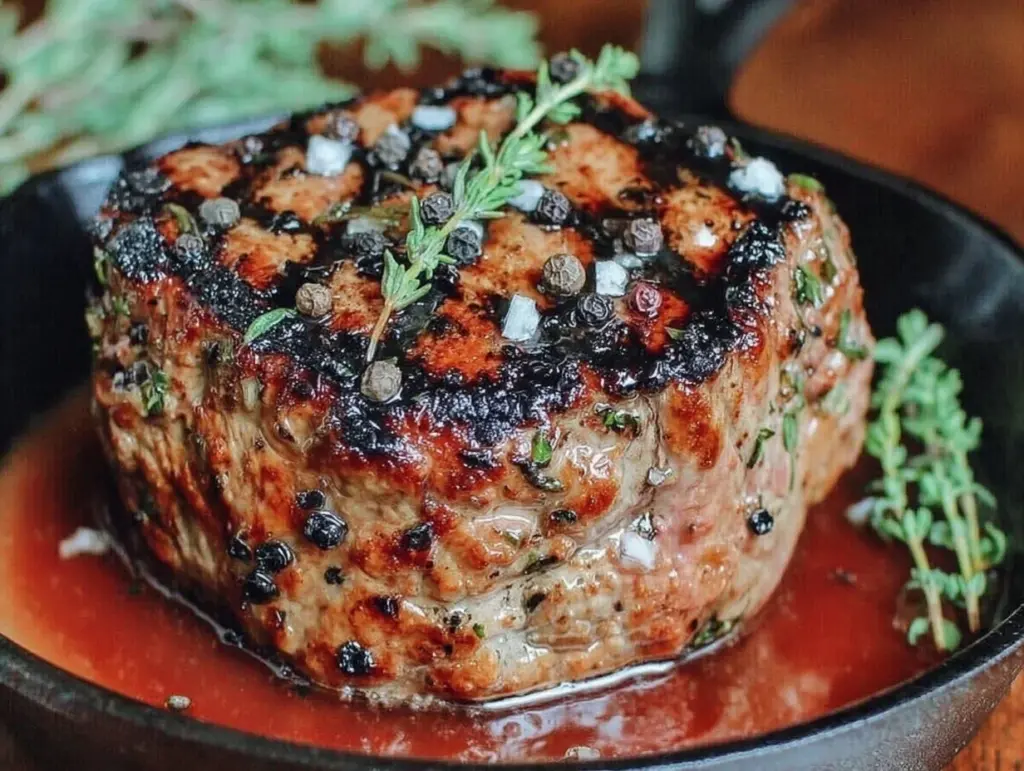 cast iron seared filet mignon - featured image