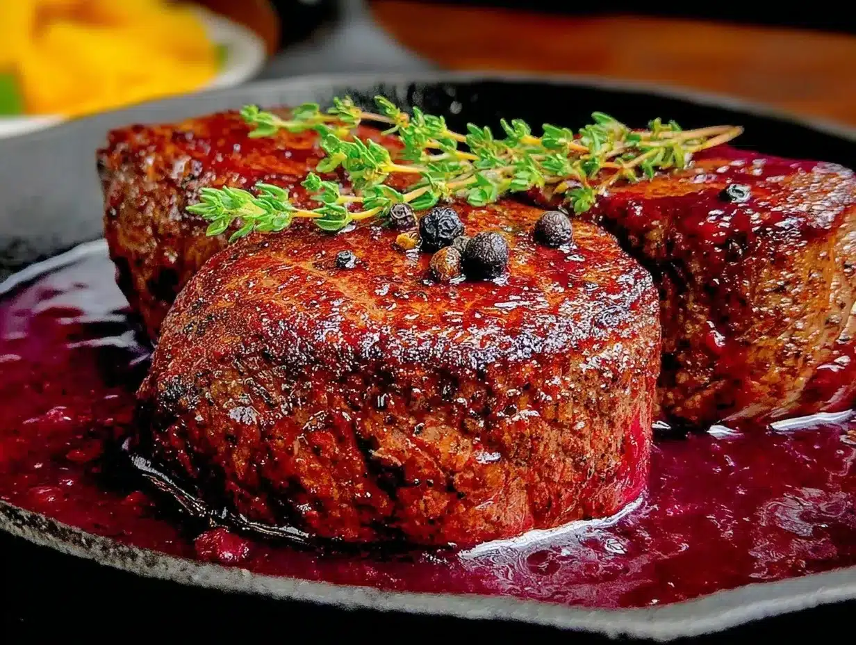 cast iron seared filet mignon preparation steps