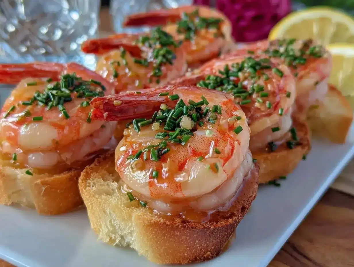 champagne cocktail shrimp appetizer bites preparation steps