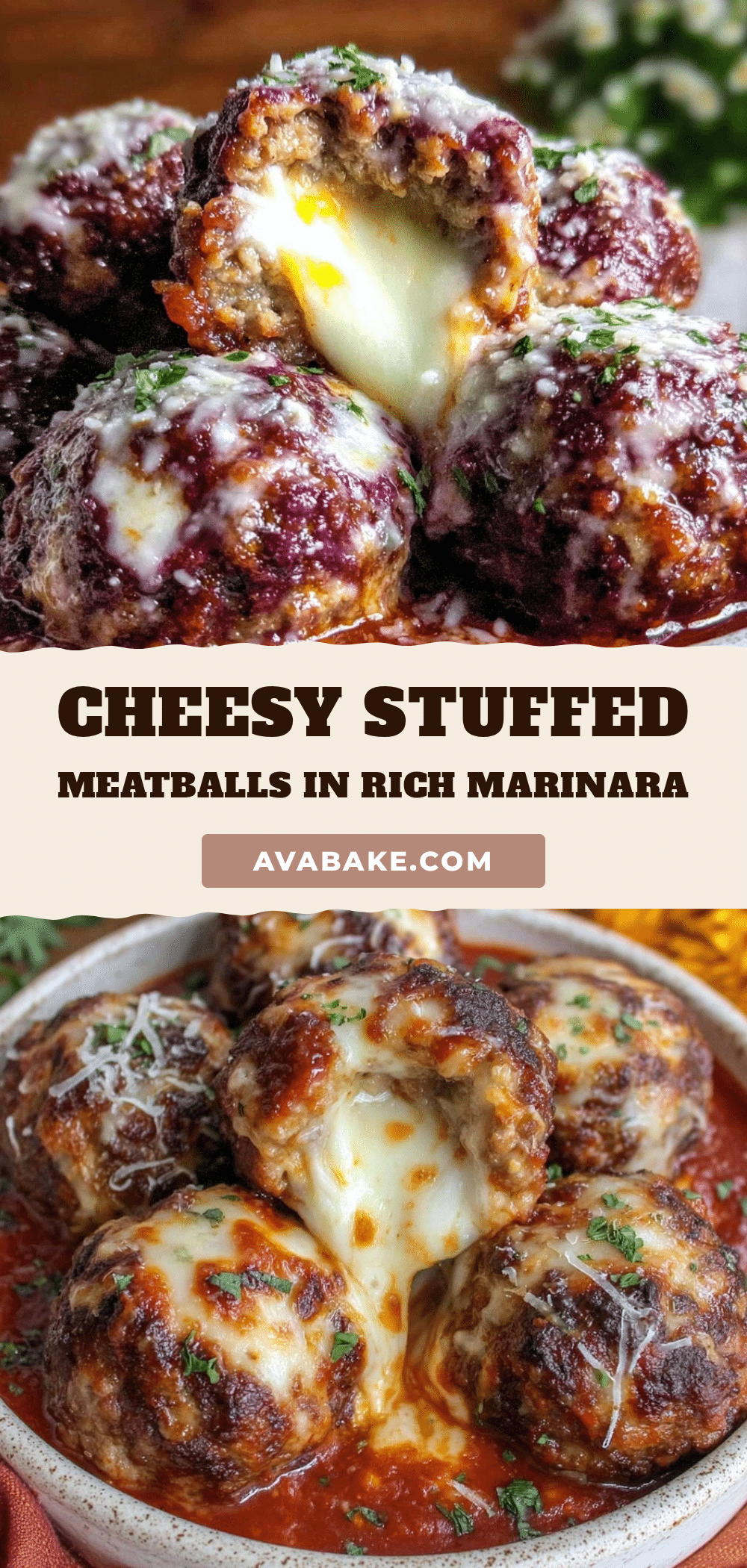 cheese-stuffed meatballs recipe