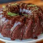 chocolate whiskey bundt cake - featured image