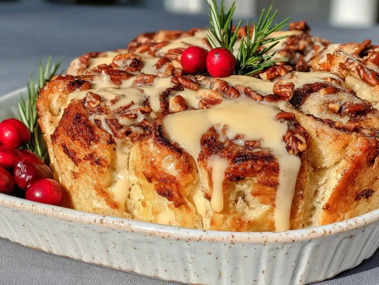 cinnamon roll french toast casserole preparation steps
