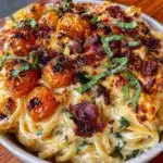 creamy baked feta pasta - featured image