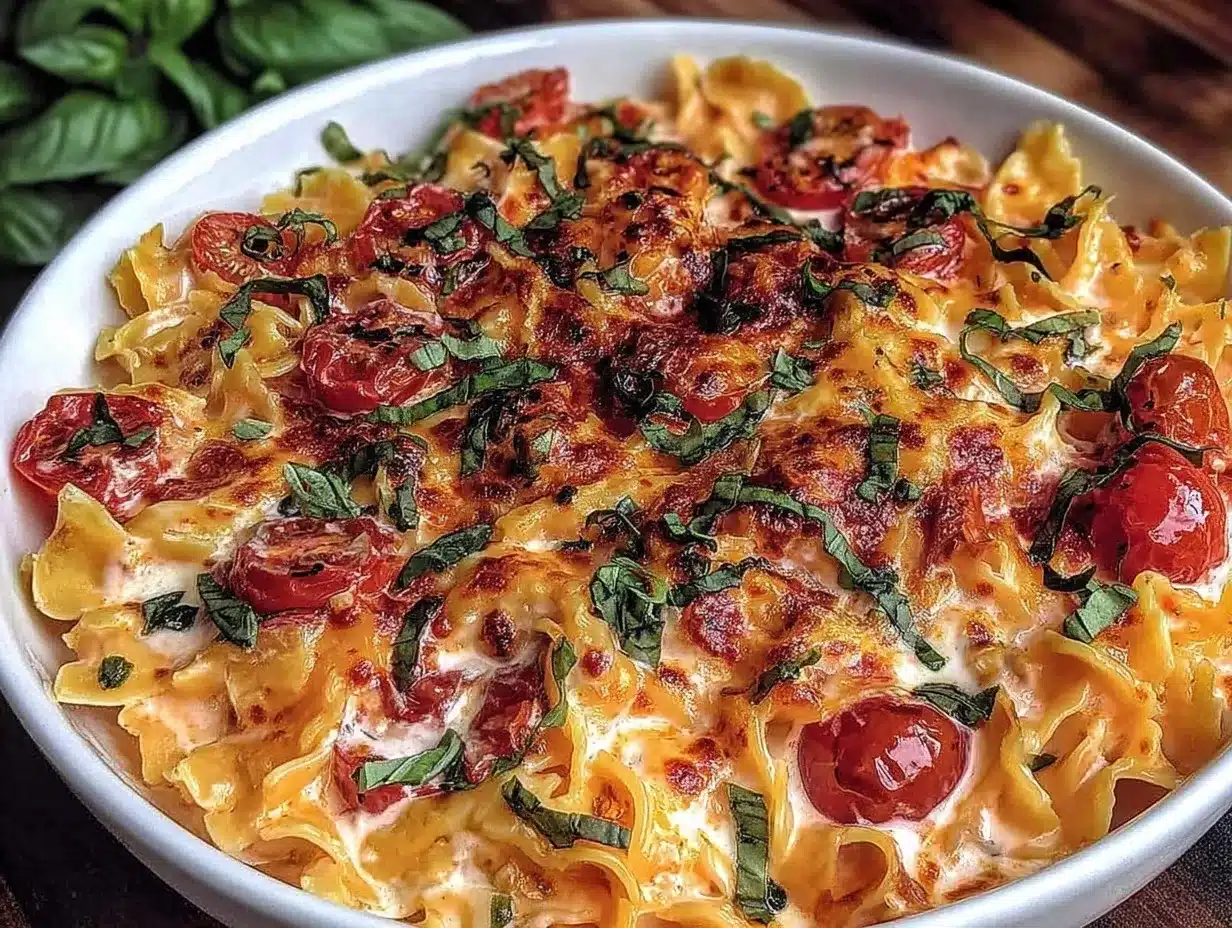 creamy baked feta pasta preparation steps