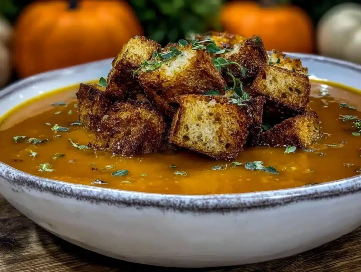 creamy butternut squash soup - featured image