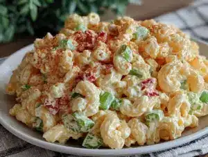 creamy classic American macaroni salad - featured image