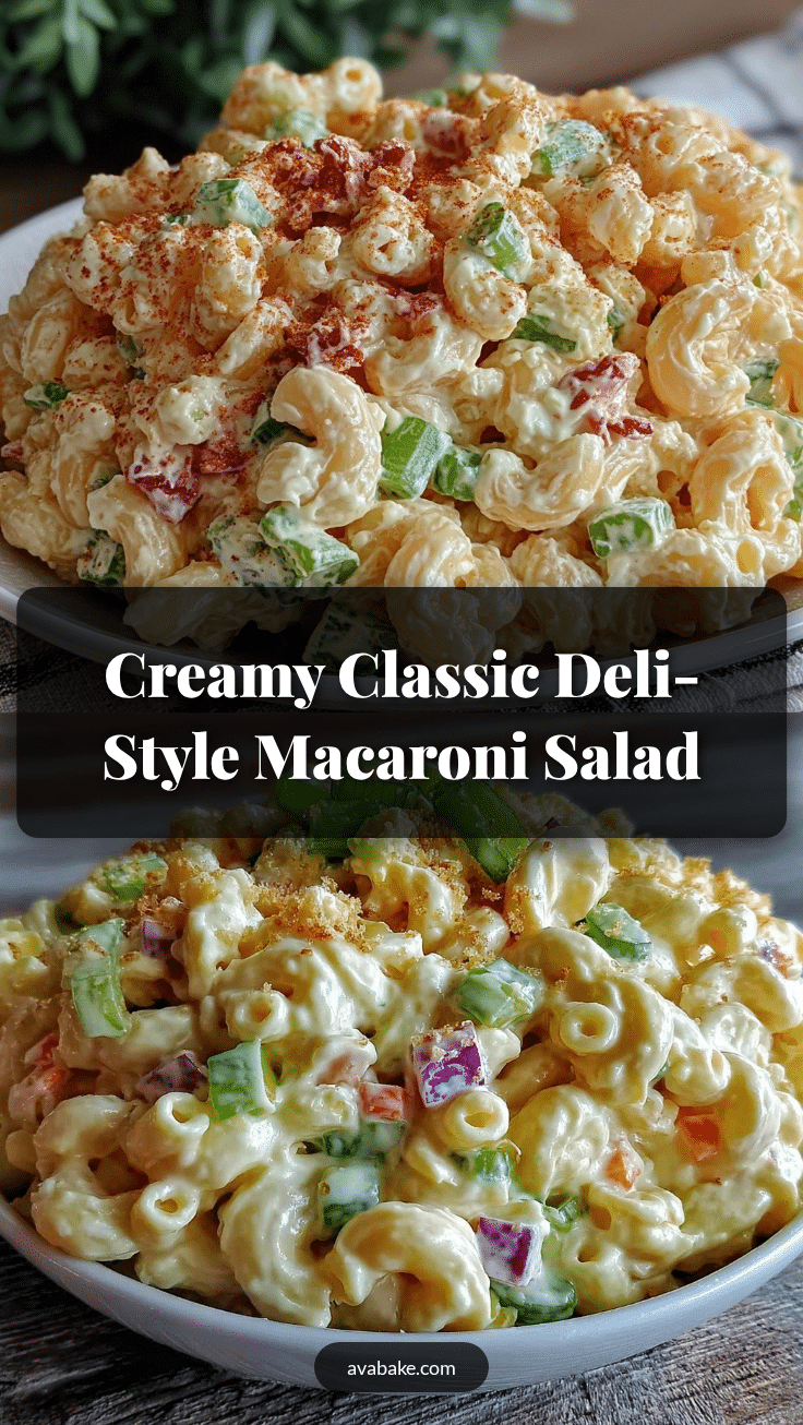 creamy classic American macaroni salad recipe