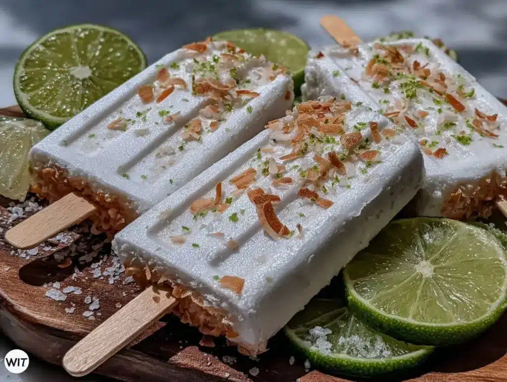 creamy coconut lime paletas - featured image