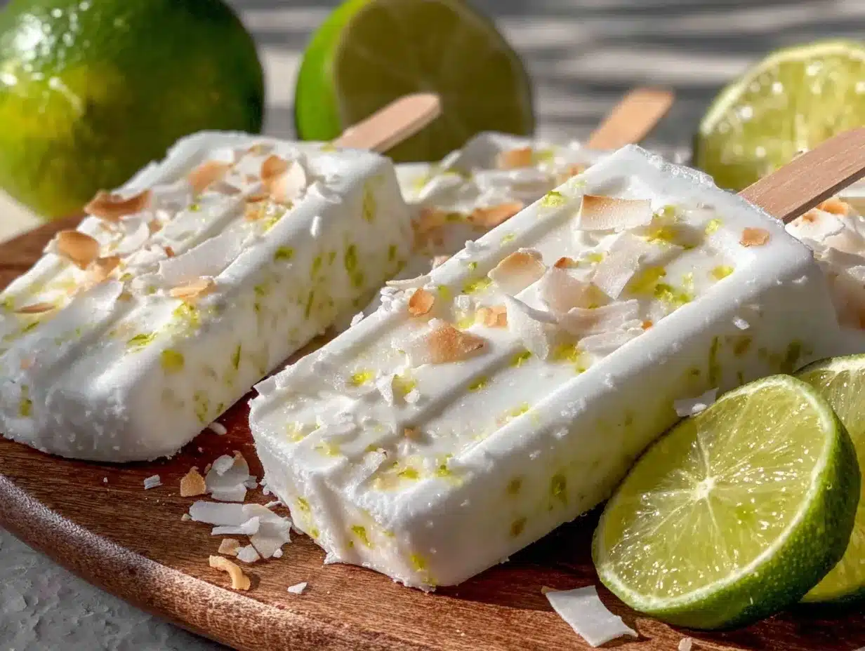 creamy coconut lime paletas preparation steps