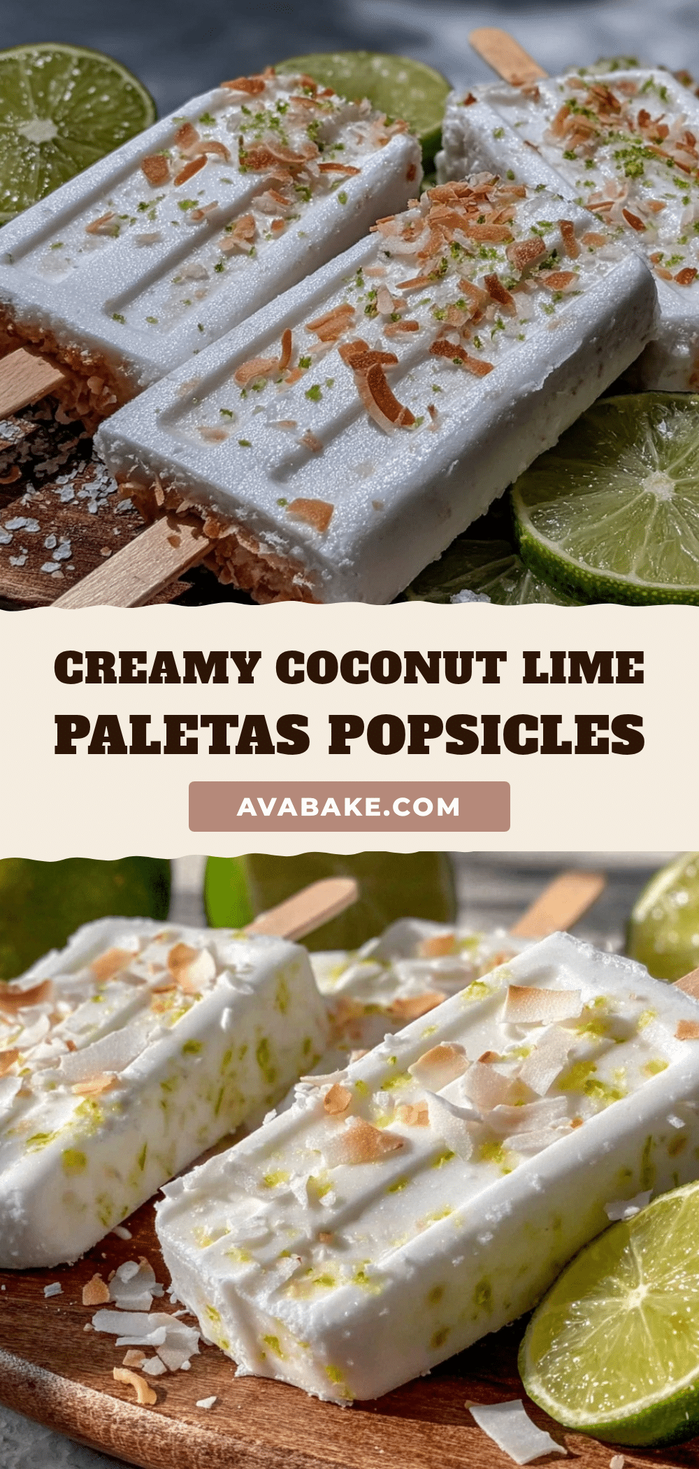 creamy coconut lime paletas recipe