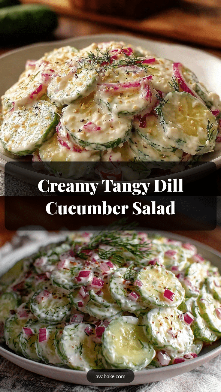 creamy dill cucumber salad recipe