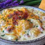 creamy ham and potato soup - featured image