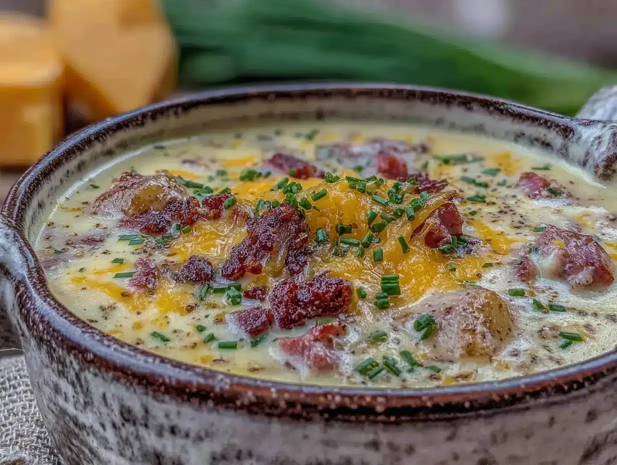creamy ham and potato soup preparation steps