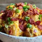 creamy loaded baked potato salad - featured image