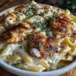 creamy one-pot Cajun chicken Alfredo penne - featured image