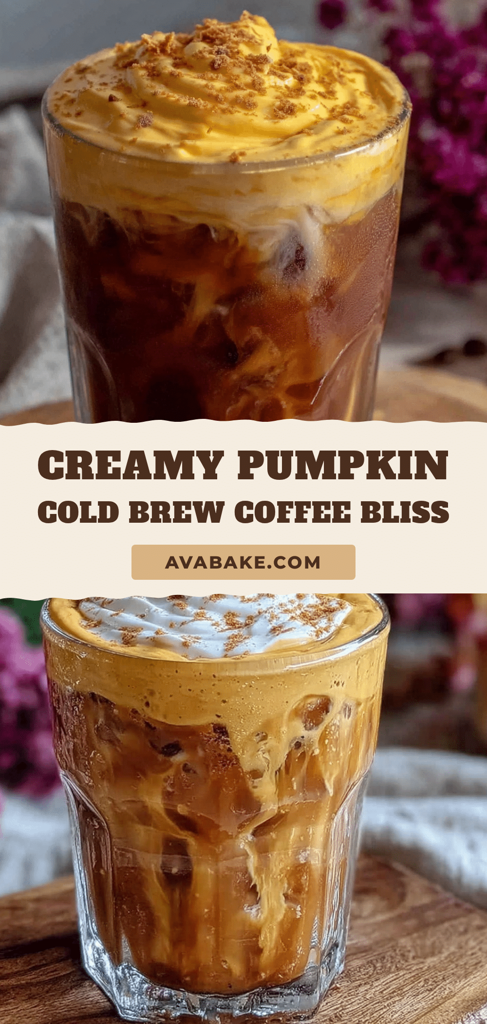 creamy pumpkin cream cold brew coffee recipe