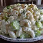 creamy southern macaroni salad - featured image