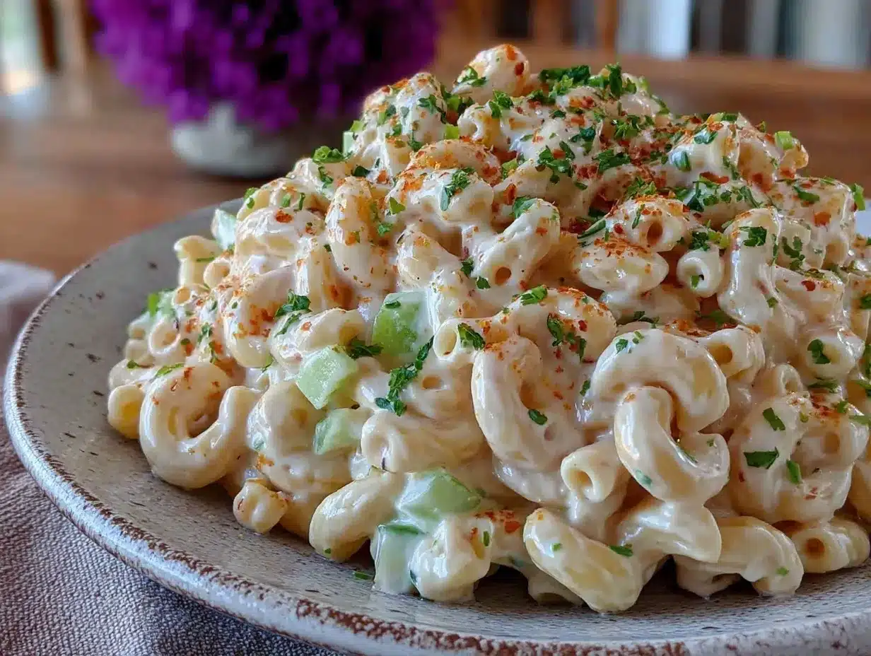 creamy southern macaroni salad preparation steps