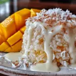 creamy vegan mango sticky rice - featured image