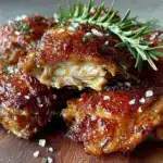 crispy air fryer chicken thighs - featured image