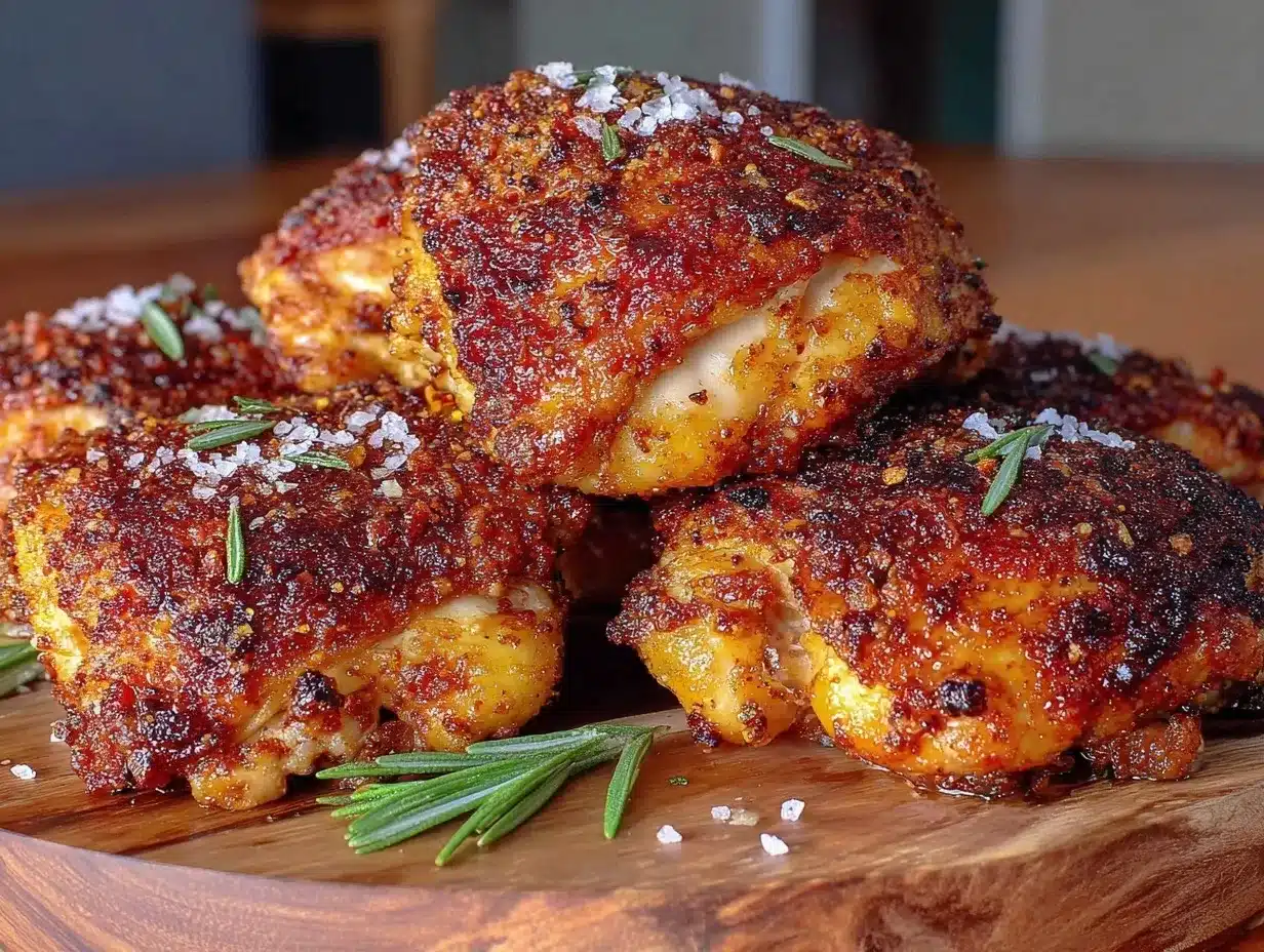 crispy air fryer chicken thighs preparation steps