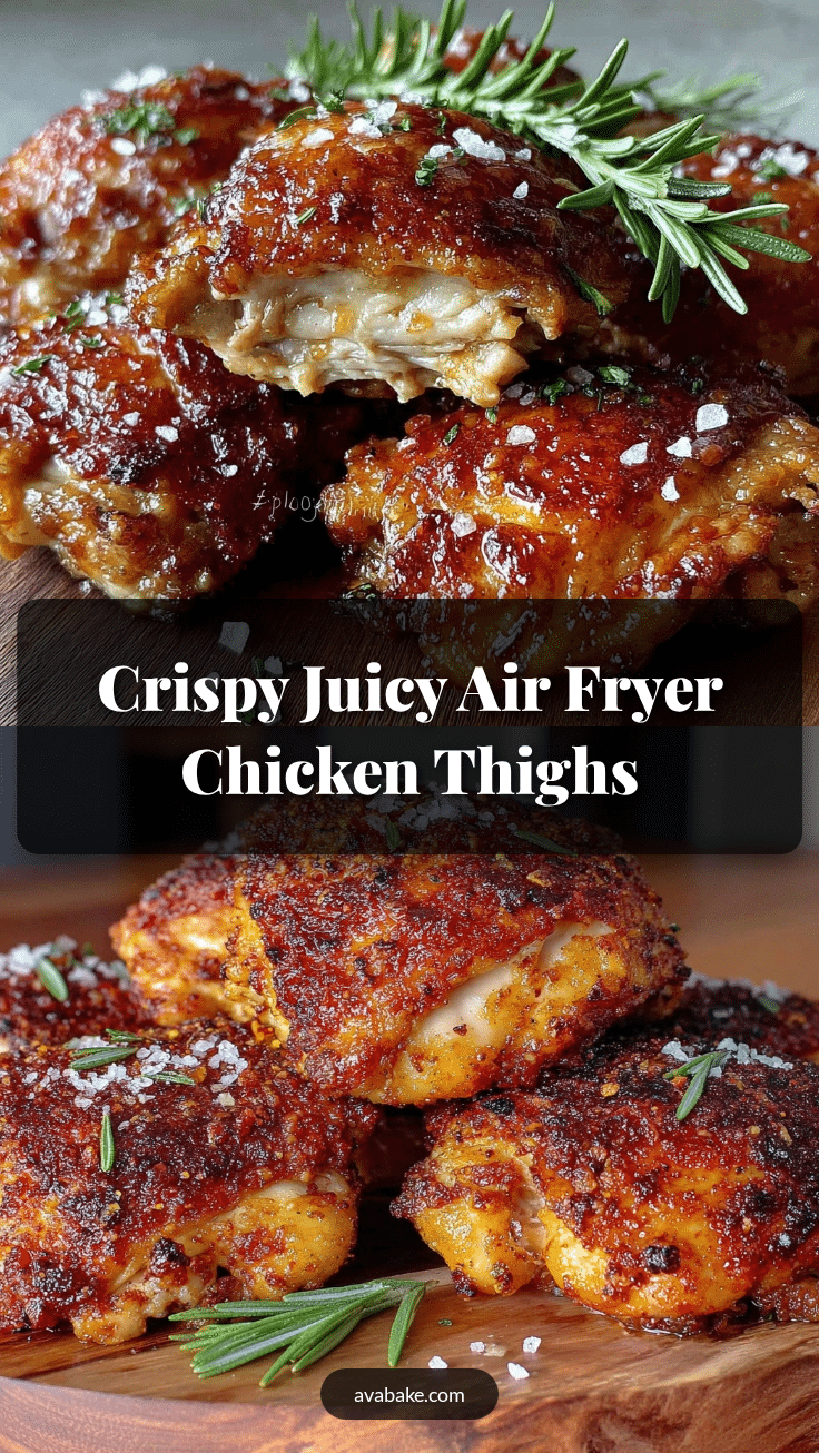 crispy air fryer chicken thighs recipe