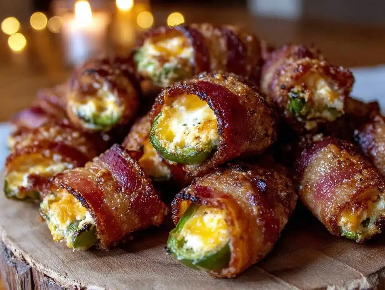 crispy bacon wrapped jalapeño poppers preparation steps